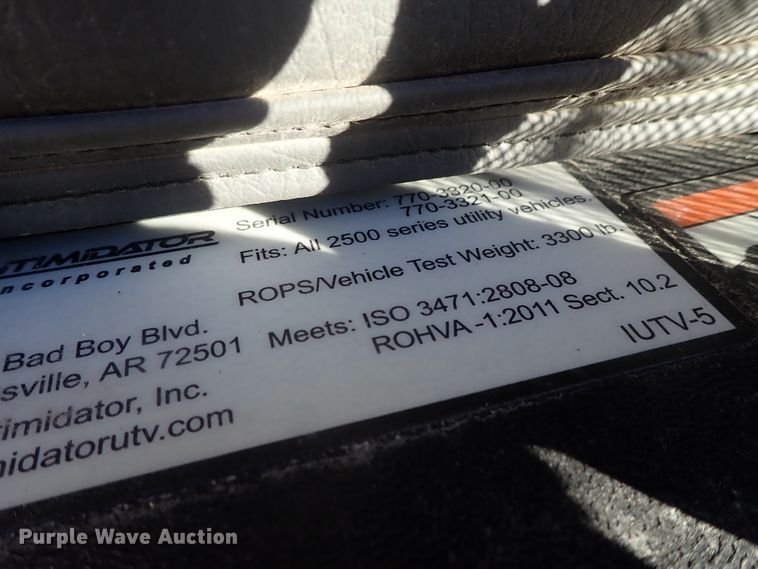 image for item DC3474 2016 Intimidator 2500 DT-6 utility vehicle