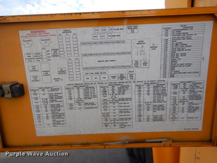 image for item DG5878 2001 Blue Bird 3800 school bus