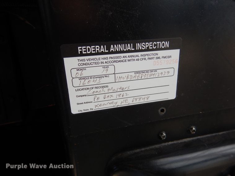 image for item DG5878 2001 Blue Bird 3800 school bus