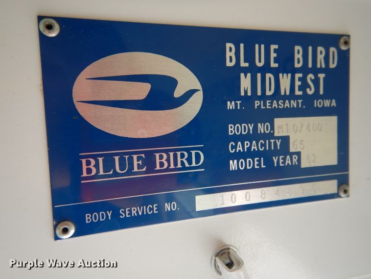 image for item DG5878 2001 Blue Bird 3800 school bus