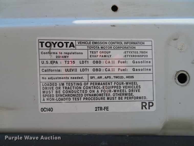 image for item DH1674 2014 Toyota Tacoma pickup truck