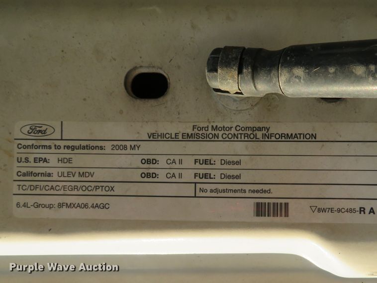 image for item DH1676 2008 Ford F350 Super Duty flatbed pickup truck