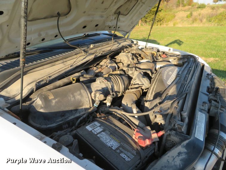 image for item DH1676 2008 Ford F350 Super Duty flatbed pickup truck