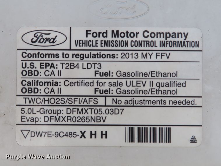 image for item DH1679 2013 Ford F150 XL SuperCab pickup truck