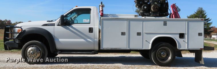 image for item DH1681 2012 Ford F550 Super Duty XL service truck with crane