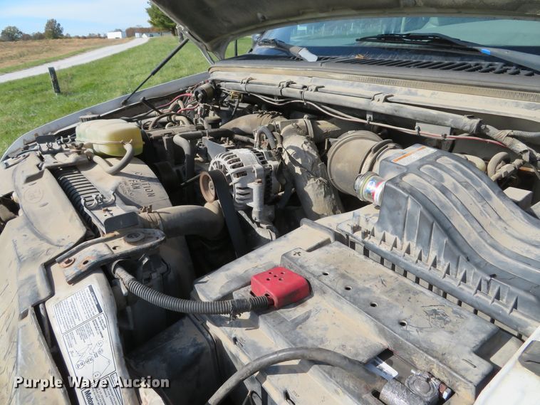 image for item DH1684 2000 Ford F350 Super Duty XL flatbed pickup truck