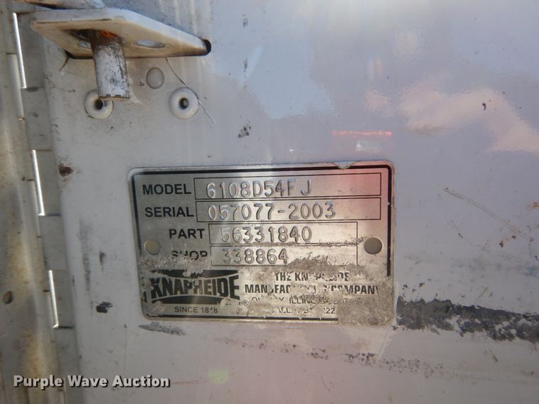 image for item DH2235 2003 Ford F350 Super Duty utility bed pickup truck