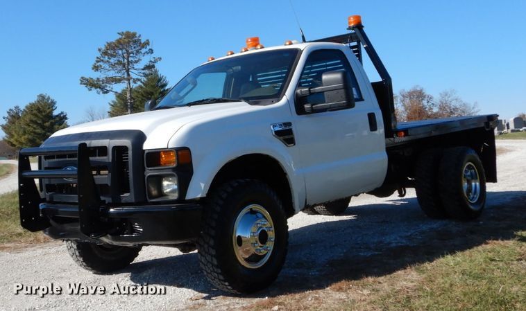image for item DH2238 2008 Ford F350 Super Duty flatbed pickup truck