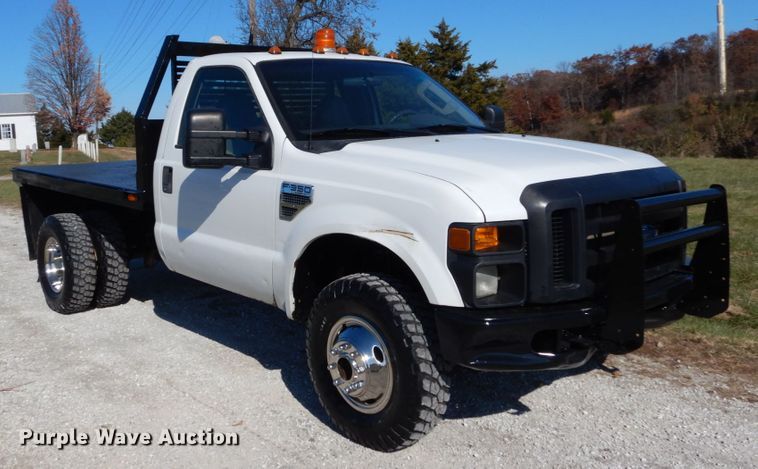 image for item DH2238 2008 Ford F350 Super Duty flatbed pickup truck