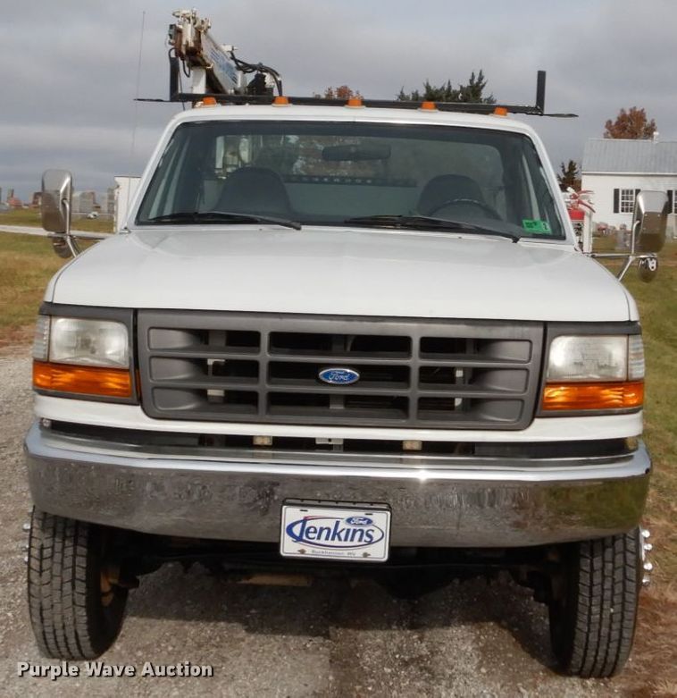 image for item DH5025 1997 Ford F350 XL utility bed pickup truck