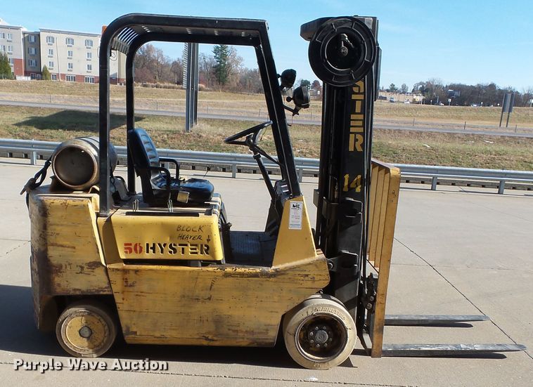 Hyster S50XL forklift in Cape Girardeau, MO Item DH7792 sold Purple