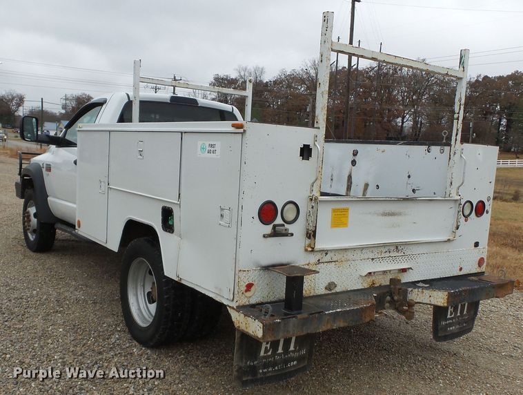 image for item DH7797 2009 Dodge Ram 5500 utility bed truck