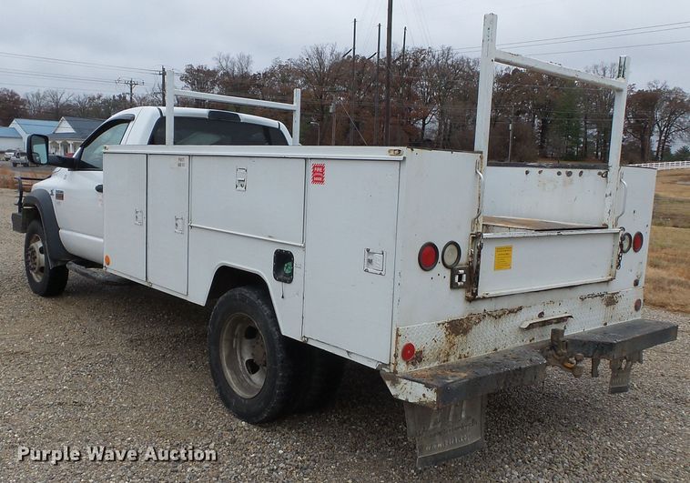 image for item DH7798 2009 Dodge Ram 5500 utility bed truck
