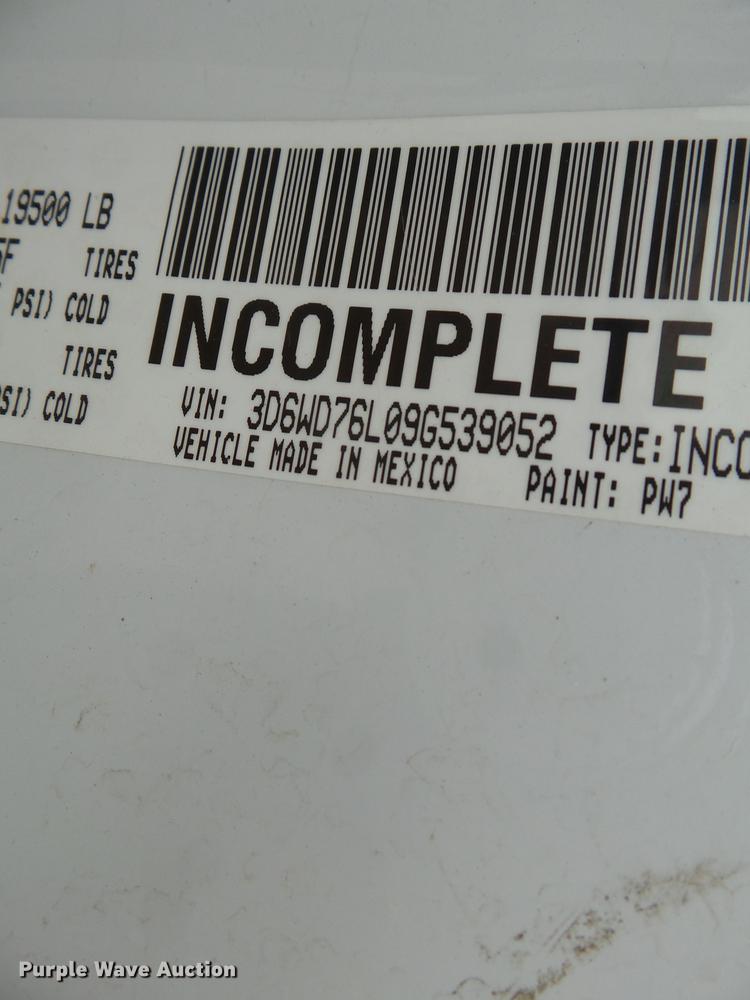 image for item DH7798 2009 Dodge Ram 5500 utility bed truck