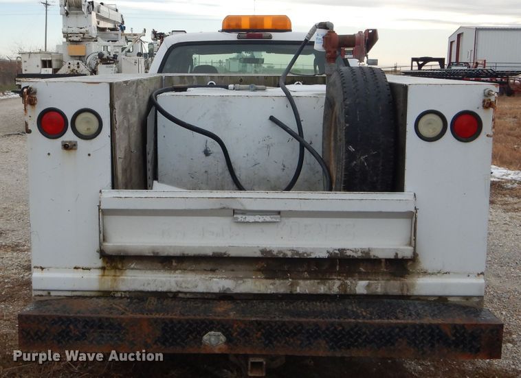 image for item DI0742 2003 Ford F350 Super Duty XL Crew Cab Utility bed pickup truck