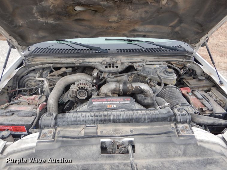 image for item DI0742 2003 Ford F350 Super Duty XL Crew Cab Utility bed pickup truck