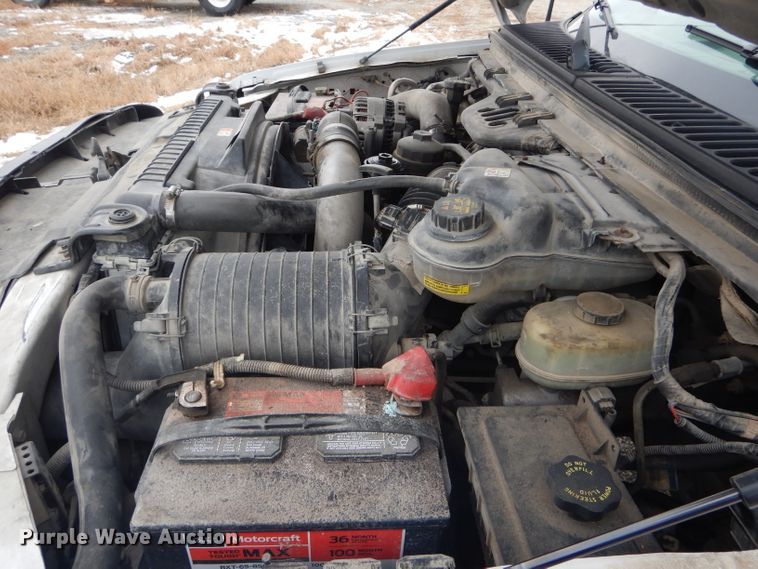 image for item DI0742 2003 Ford F350 Super Duty XL Crew Cab Utility bed pickup truck