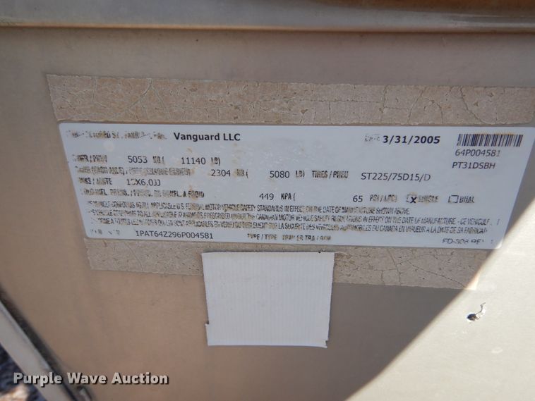 image for item EC9061 2006 Vanguard Puma camper