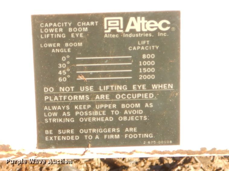 image for item EY9363 Altec AA600 boom