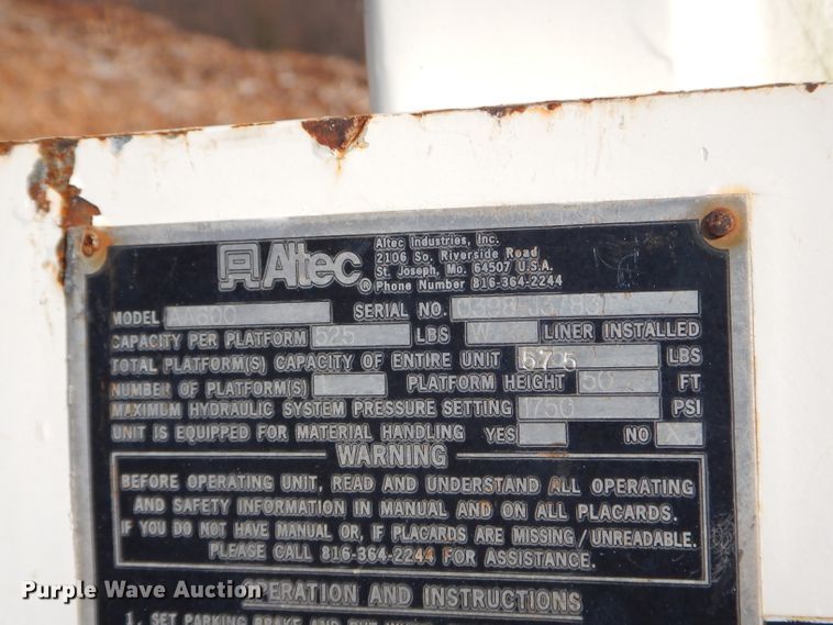 image for item EY9363 Altec AA600 boom