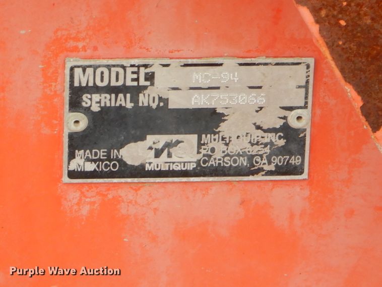 image for item FA9905 Multiquip MC-94 cement mixer