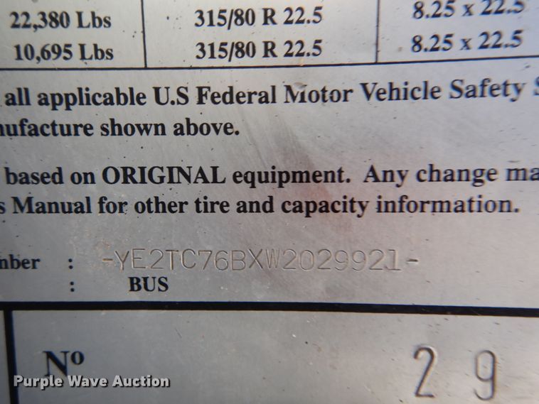 image for item FF9130 1998 Van Hool T945 coach bus
