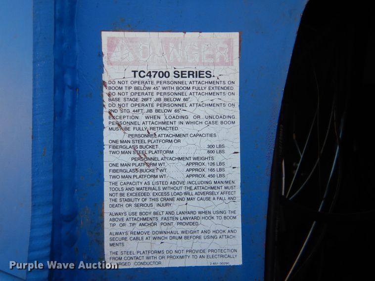 image for item FF9131 1996 International 2574 crane truck