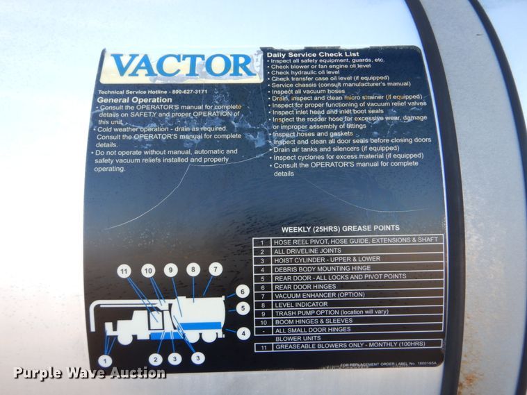 image for item FF9132 2005 Sterling L-Line vacuum truck