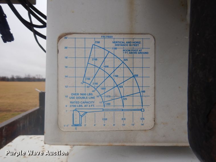 image for item FF9167 2006 International 4300 utility truck with crane