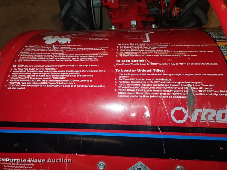 image for item FK9650 Troy-Bilt Horse rear tine tiller