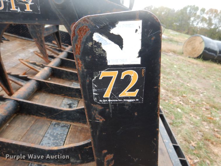 image for item GC9363 72"W skid steer grapple bucket