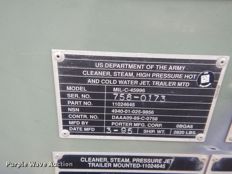 image for item GF9905 Pressure washer trailer