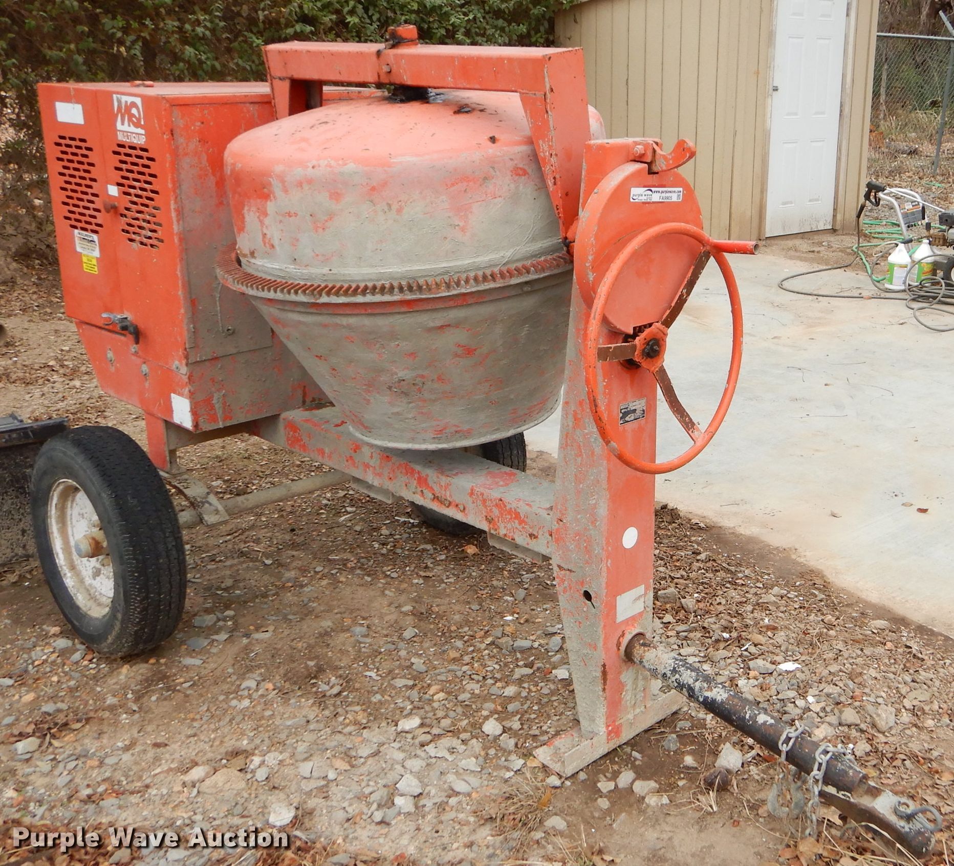 Multiquip MC94 cement mixer in Langley, OK Item FA9905 sold Purple