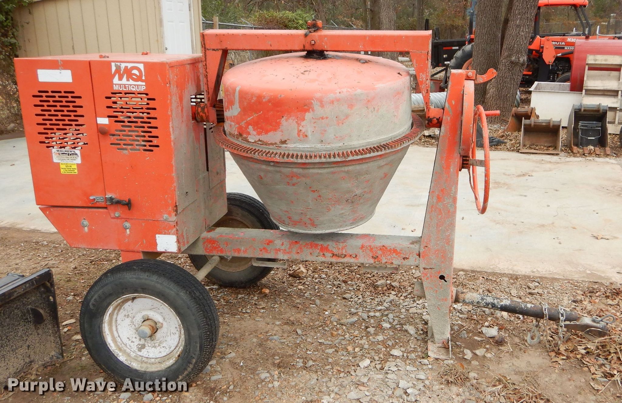 Multiquip MC94 cement mixer in Langley, OK Item FA9905 sold Purple