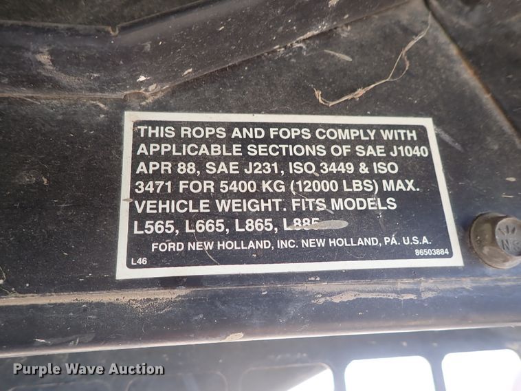 image for item DB7575 1994 New Holland LX665 Turbo skid steer