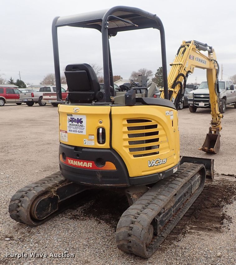 image for item DC3489 2013 Yanmar VIO35-6A mini excavator