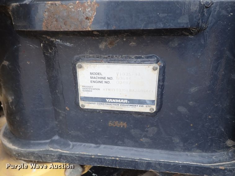 image for item DC3489 2013 Yanmar VIO35-6A mini excavator