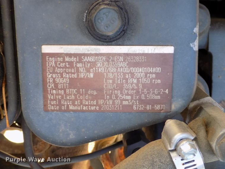 image for item DG2487 2004 Komatsu PC220LC-7 excavator