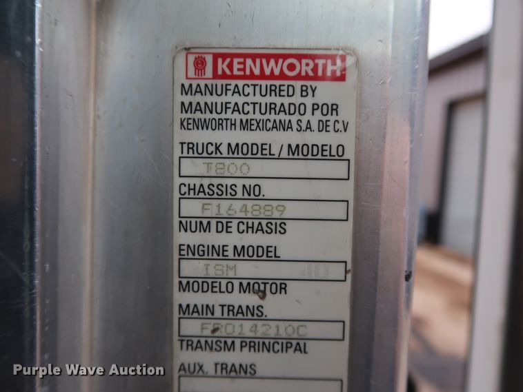 image for item DG4233 2007 Kenworth T800 dump truck