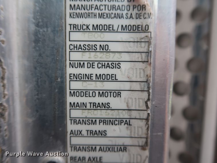 image for item DG4234 2007 Kenworth T800 dump truck