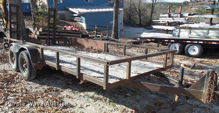 image for item DG5509 1987 shop built utility trailer