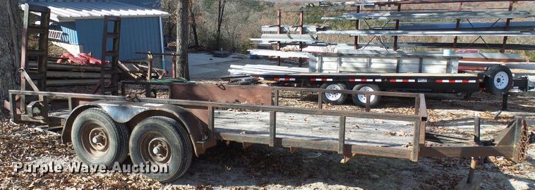 image for item DG5509 1987 shop built utility trailer