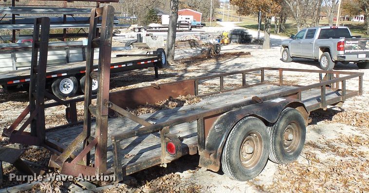 image for item DG5509 1987 shop built utility trailer