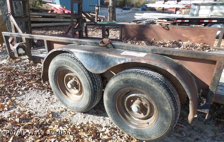 image for item DG5509 1987 shop built utility trailer