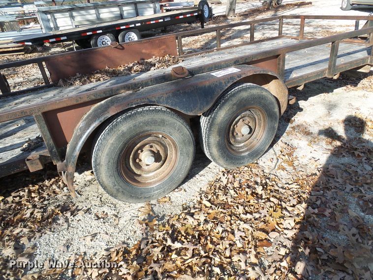 image for item DG5509 1987 shop built utility trailer