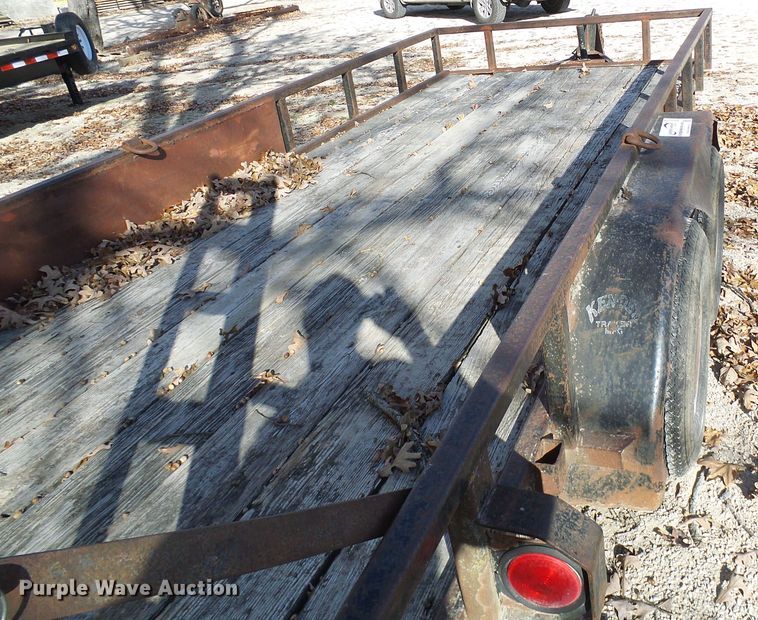 image for item DG5509 1987 shop built utility trailer