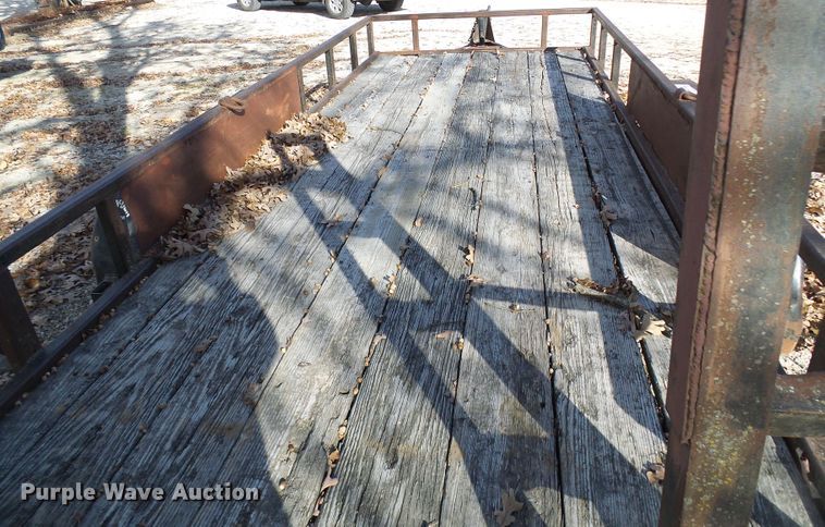 image for item DG5509 1987 shop built utility trailer