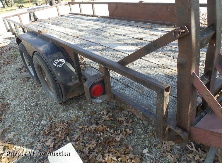 image for item DG5509 1987 shop built utility trailer