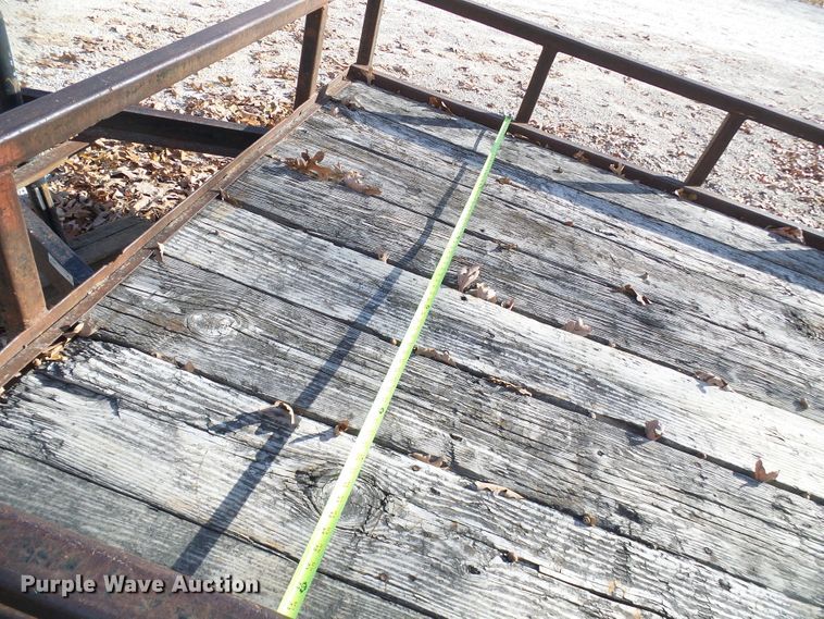 image for item DG5509 1987 shop built utility trailer