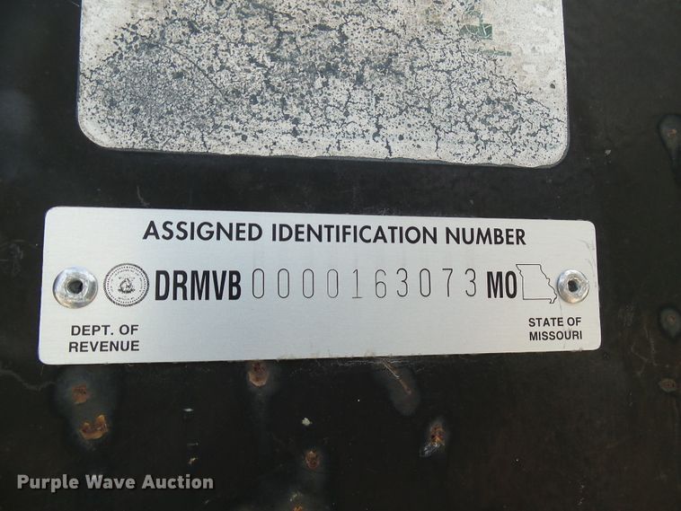 image for item DG5511 2005 shop built equipment trailer